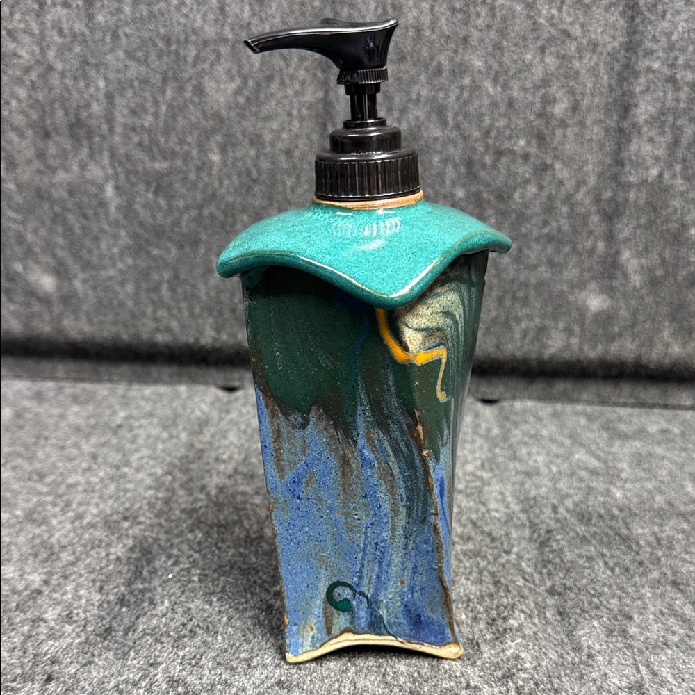 Old Farmhouse Pottery Ceramic Soap Dispenser